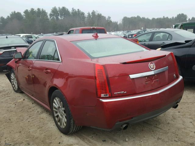 1G6DG5EG8A0114591 - 2010 CADILLAC CTS LUXURY RED photo 3