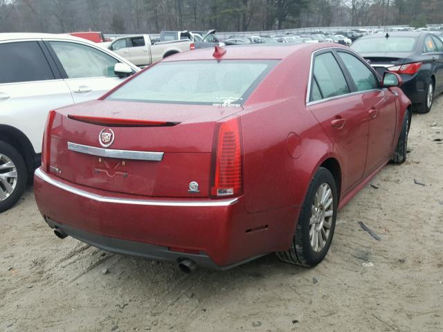 1G6DG5EG8A0114591 - 2010 CADILLAC CTS LUXURY RED photo 4