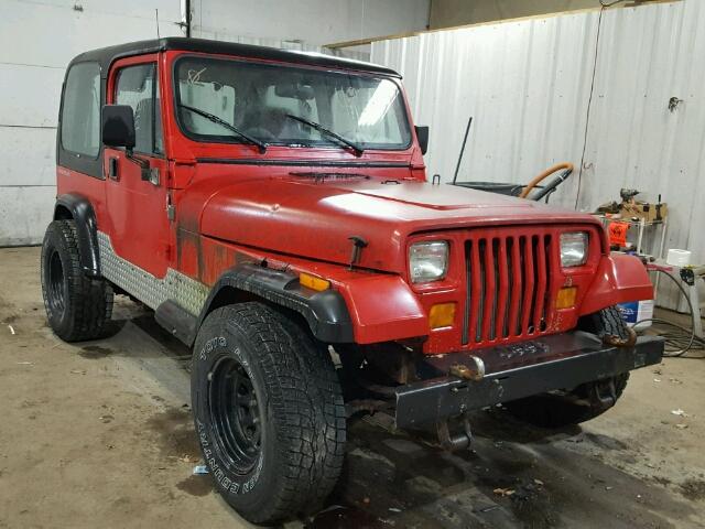 1J4FY19P2RP466262 - 1994 JEEP WRANGLER / RED photo 1
