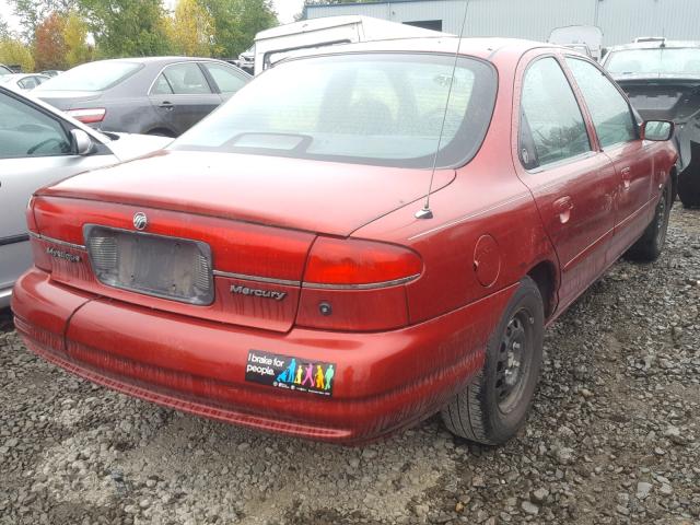 1MELM6530WK610953 - 1998 MERCURY MYSTIQUE B RED photo 4