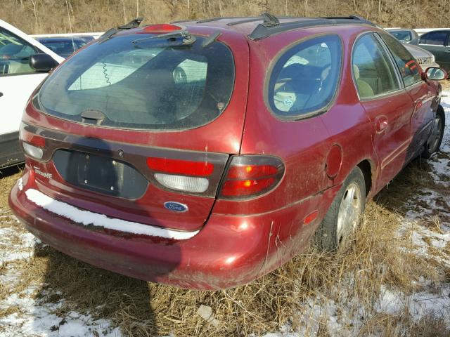 1FAFP58U9XG245431 - 1999 FORD TAURUS SE RED photo 4