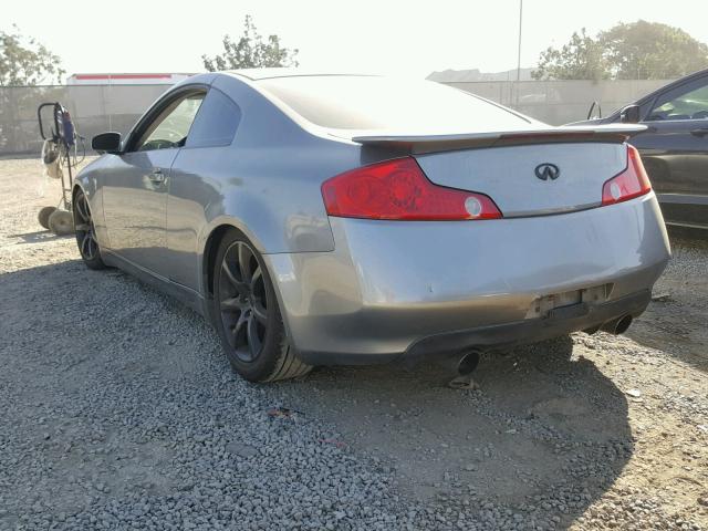 JNKCV54E74M302836 - 2004 INFINITI G35 GRAY photo 3