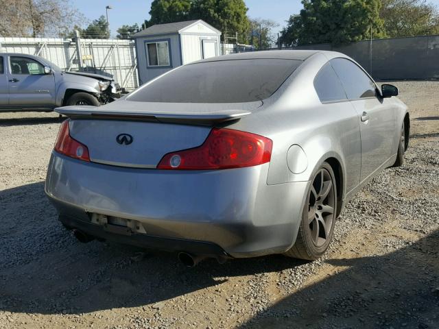 JNKCV54E74M302836 - 2004 INFINITI G35 GRAY photo 4