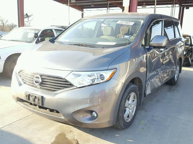 JN8AE2KP8F9127891 - 2015 NISSAN QUEST S GRAY photo 2