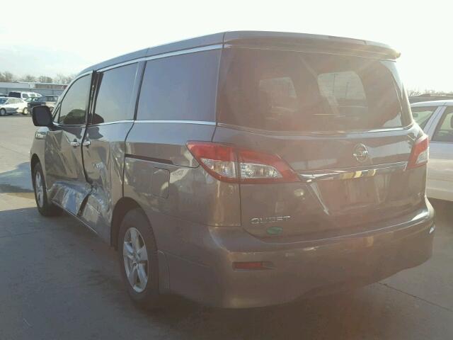 JN8AE2KP8F9127891 - 2015 NISSAN QUEST S GRAY photo 3