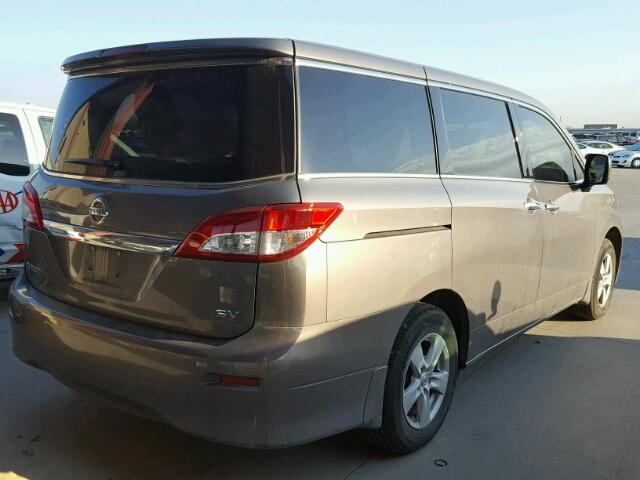 JN8AE2KP8F9127891 - 2015 NISSAN QUEST S GRAY photo 4