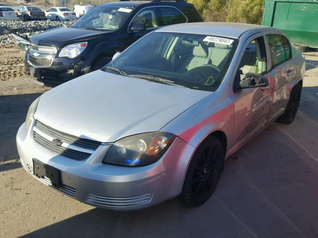 1G1AT58H297244894 - 2009 CHEVROLET COBALT LT SILVER photo 2