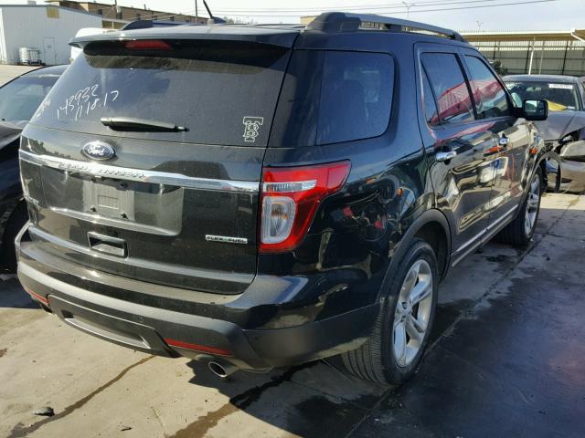 1FM5K7F89FGC62178 - 2015 FORD EXPLORER L BLACK photo 4