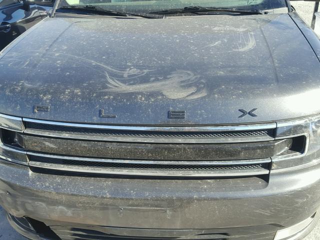 2FMGK5C83GBA24160 - 2016 FORD FLEX SEL GRAY photo 7