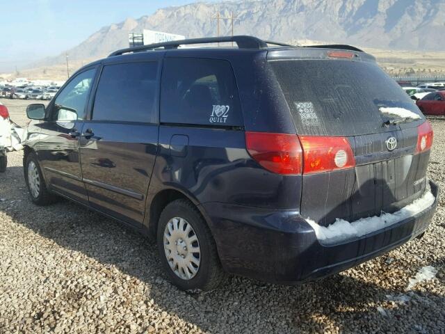 5TDZA23C86S402666 - 2006 TOYOTA SIENNA CE BLUE photo 3