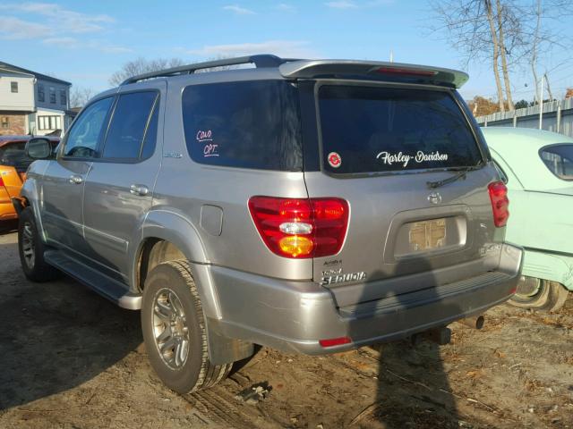 5TDBT48A84S226407 - 2004 TOYOTA SEQUOIA LI SILVER photo 3