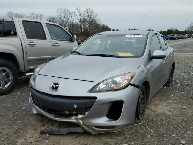 JM1BL1TF7D1774736 - 2013 MAZDA 3 I GRAY photo 2