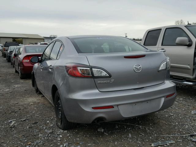 JM1BL1TF7D1774736 - 2013 MAZDA 3 I GRAY photo 3