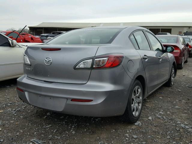 JM1BL1TF7D1774736 - 2013 MAZDA 3 I GRAY photo 4