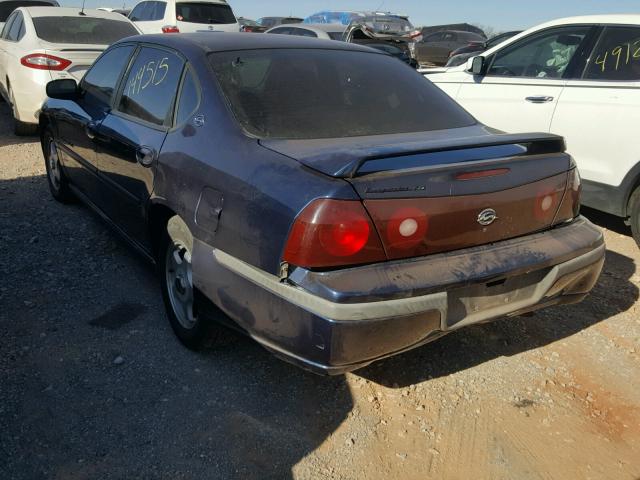 2G1WH55K019361867 - 2001 CHEVROLET IMPALA LS BLUE photo 3