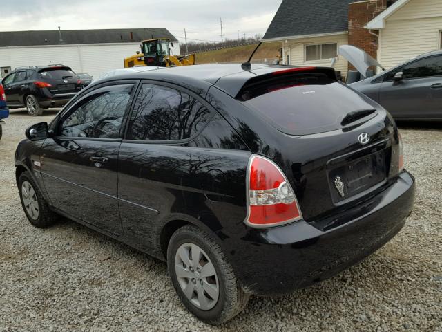 KMHCM3AC2AU182043 - 2010 HYUNDAI ACCENT BLU BLACK photo 3