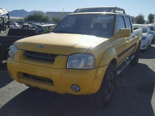 1N6ED29Y52C321710 - 2002 NISSAN FRONTIER C YELLOW photo 2