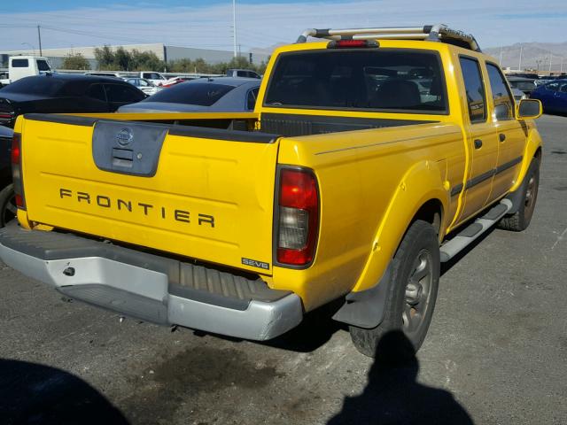 1N6ED29Y52C321710 - 2002 NISSAN FRONTIER C YELLOW photo 4