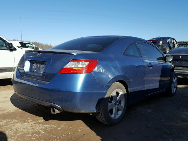 2HGFG11868H553597 - 2008 HONDA CIVIC EX BLUE photo 4