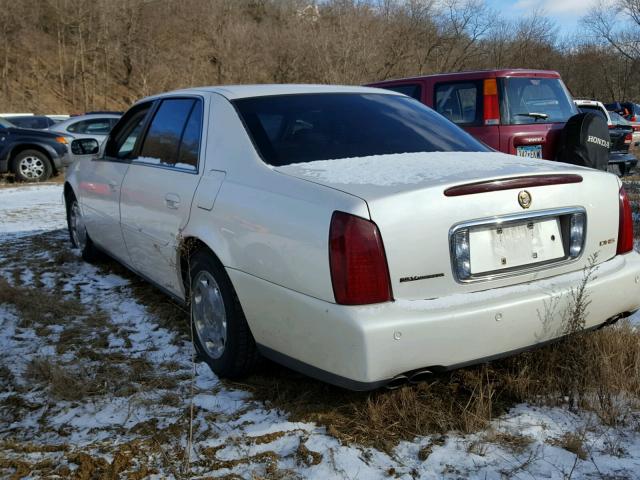 1G6KE57Y61U151537 - 2001 CADILLAC DEVILLE DH WHITE photo 3