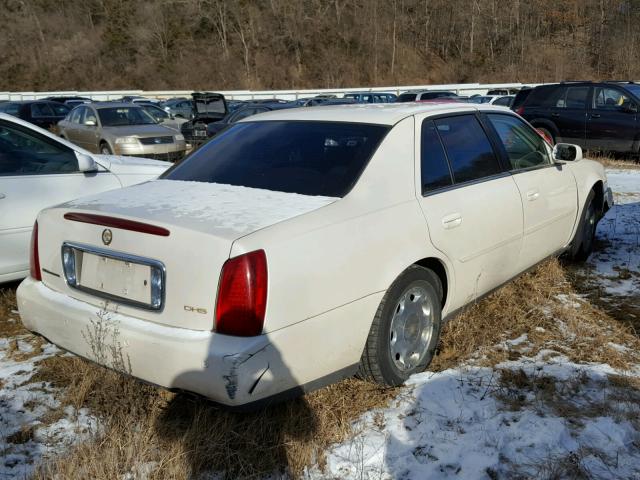 1G6KE57Y61U151537 - 2001 CADILLAC DEVILLE DH WHITE photo 4