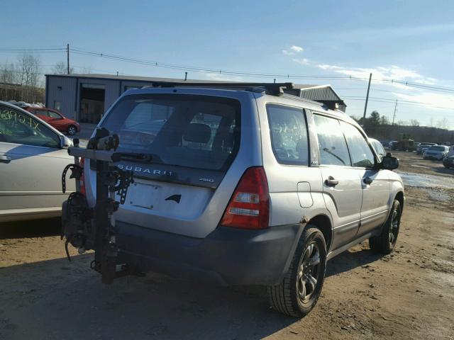 JF1SG63684H760360 - 2004 SUBARU FORESTER 2 SILVER photo 4