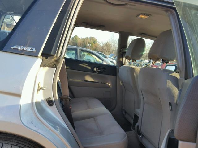 JF1SG63684H760360 - 2004 SUBARU FORESTER 2 SILVER photo 6