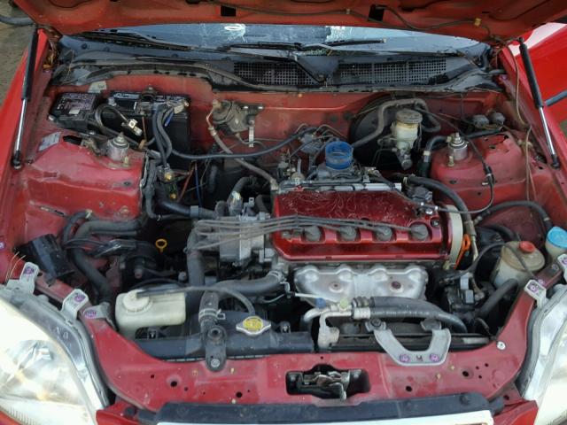 2HGEJ6444WH113152 - 1998 HONDA CIVIC DX RED photo 7