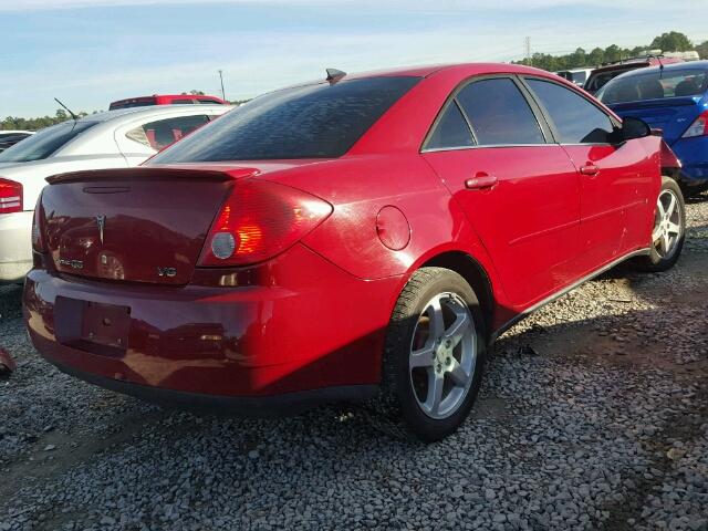 1G2ZG58N074132201 - 2007 PONTIAC G6 BASE RED photo 4