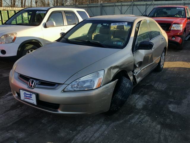 1HGCM56333A036183 - 2003 HONDA ACCORD LX TAN photo 2