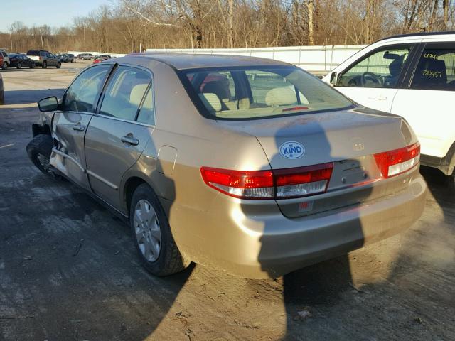 1HGCM56333A036183 - 2003 HONDA ACCORD LX TAN photo 3