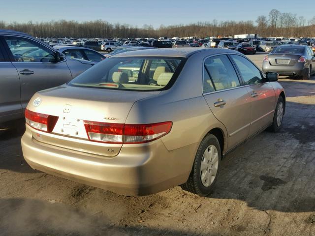 1HGCM56333A036183 - 2003 HONDA ACCORD LX TAN photo 4