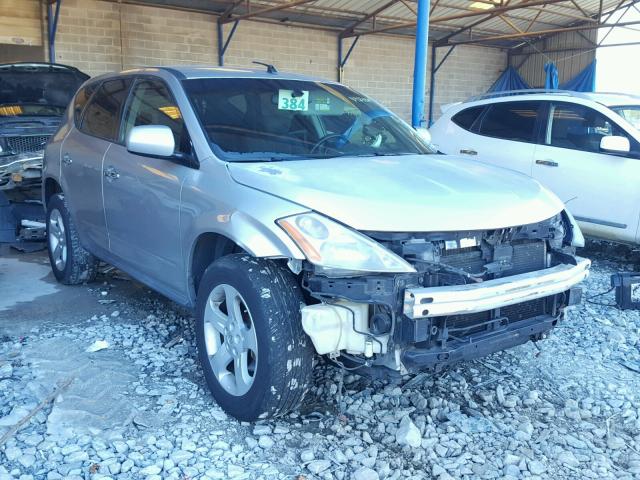 JN8AZ08W25W430205 - 2005 NISSAN MURANO SL SILVER photo 1