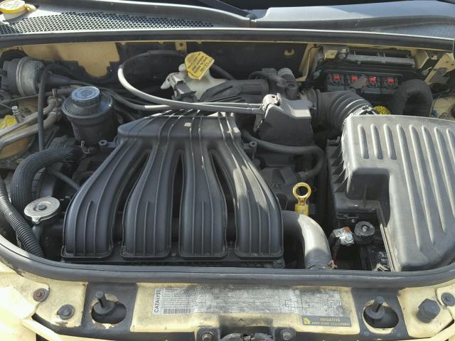 3A4FY58B47T610075 - 2007 CHRYSLER PT CRUISER YELLOW photo 7