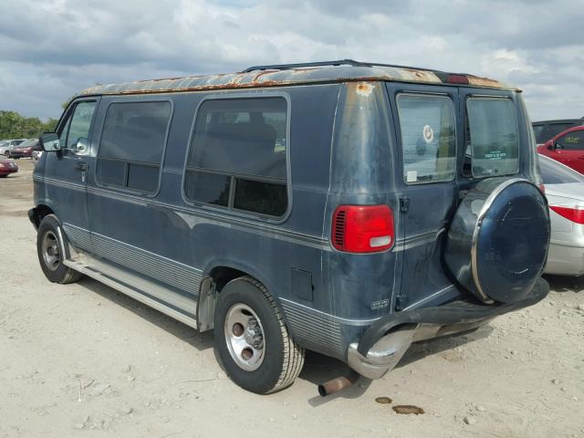 2B6HB21Y4VK580201 - 1997 DODGE RAM VAN B2 BLUE photo 3