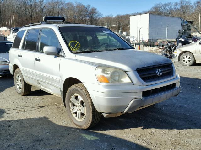 2HKYF18643H598701 - 2003 HONDA PILOT EXL SILVER photo 1