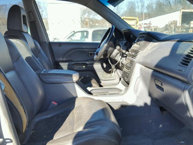 2HKYF18643H598701 - 2003 HONDA PILOT EXL SILVER photo 5