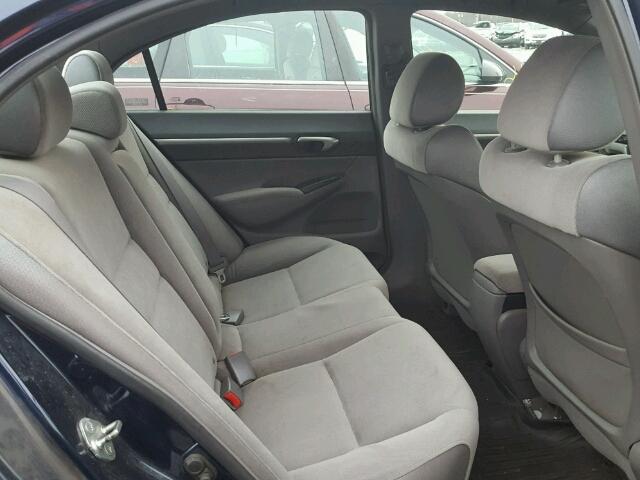 1HGFA168X8L038681 - 2008 HONDA CIVIC EX 蓝色 照片 6