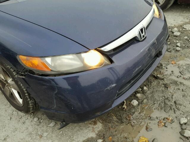 1HGFA168X8L038681 - 2008 HONDA CIVIC EX 蓝色 照片 9