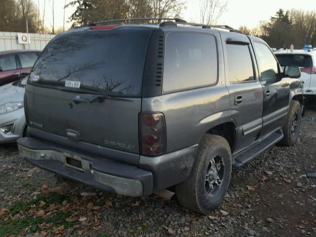 1GNEK13T11J149774 - 2001 CHEVROLET TAHOE K150 GRAY photo 4