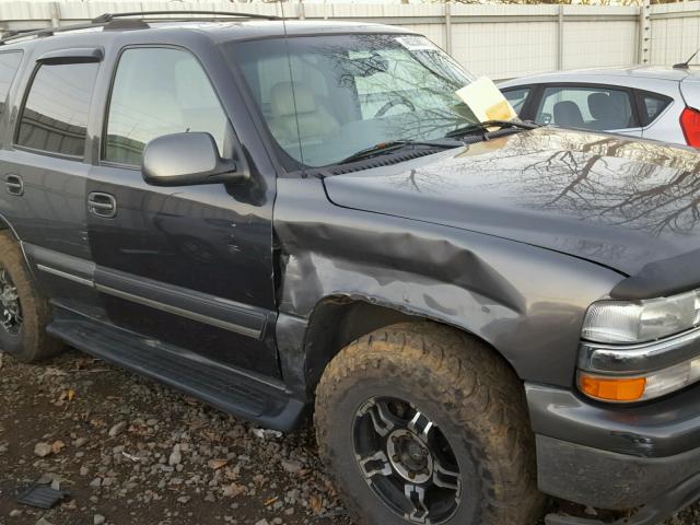 1GNEK13T11J149774 - 2001 CHEVROLET TAHOE K150 GRAY photo 9