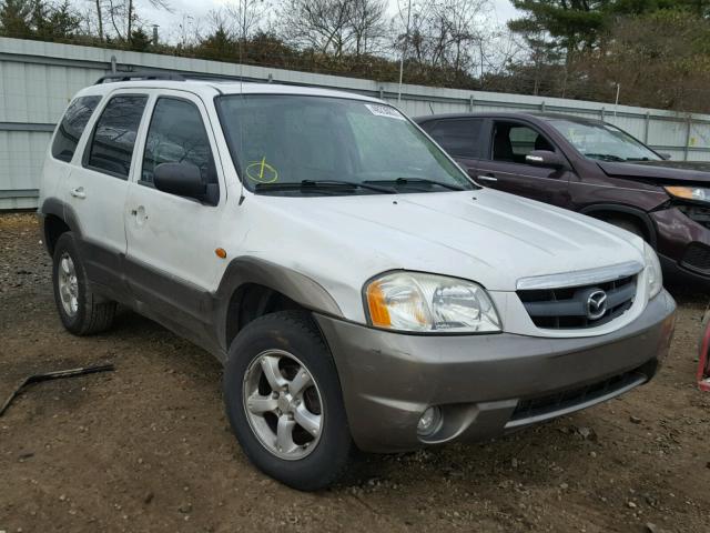 4F2YZ94134KM25626 - 2004 MAZDA TRIBUTE LX WHITE photo 1