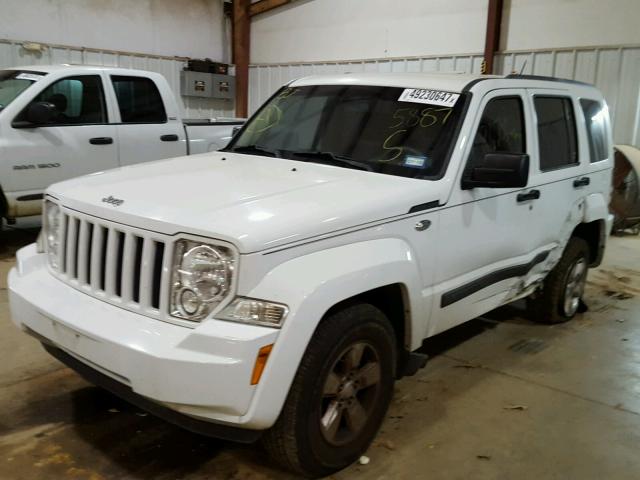 1C4PJLAK3CW105887 - 2012 JEEP LIBERTY SP WHITE photo 2