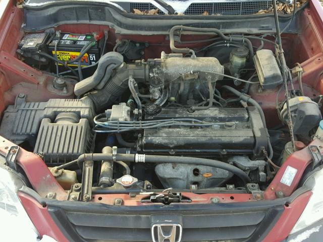 JHLPD2844WC007817 - 1998 HONDA CR-V LX RED photo 7