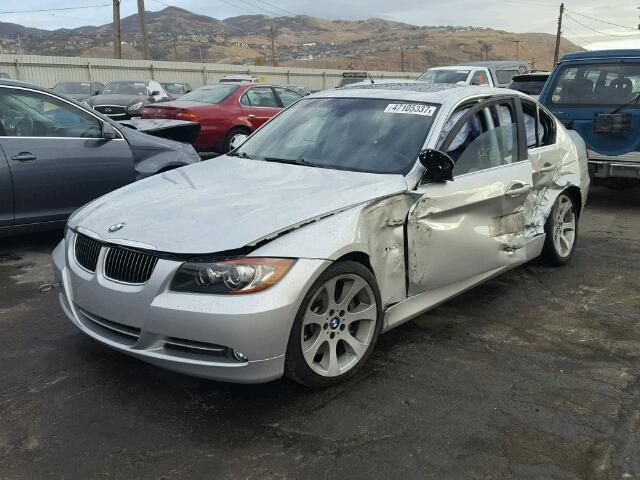 WBAVB77518NM06326 - 2008 BMW 335 I SILVER photo 2