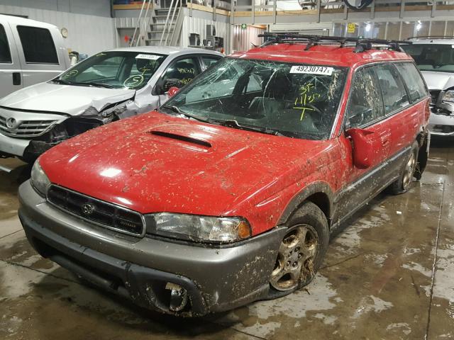 4S3BG6857V6638208 - 1997 SUBARU LEGACY OUT RED photo 2