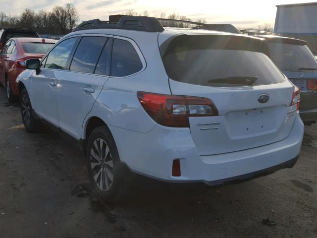 4S4BSALC5F3225046 - 2015 SUBARU OUTBACK 2. WHITE photo 3