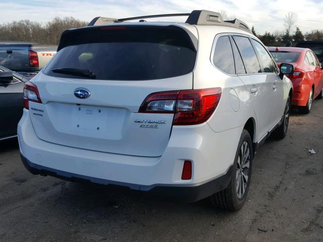 4S4BSALC5F3225046 - 2015 SUBARU OUTBACK 2. WHITE photo 4