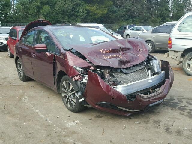 19XFB2F89EE237825 - 2014 HONDA CIVIC EX ბურგუნდია ფოტო 1