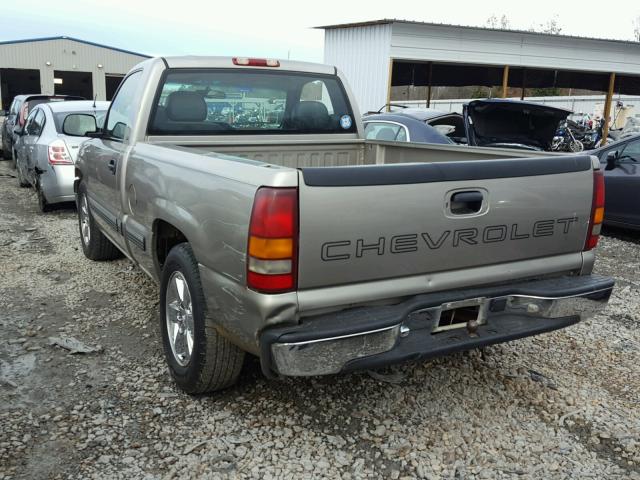 1GCEC14W1YZ132063 - 2000 CHEVROLET SILVERADO BEIGE photo 3